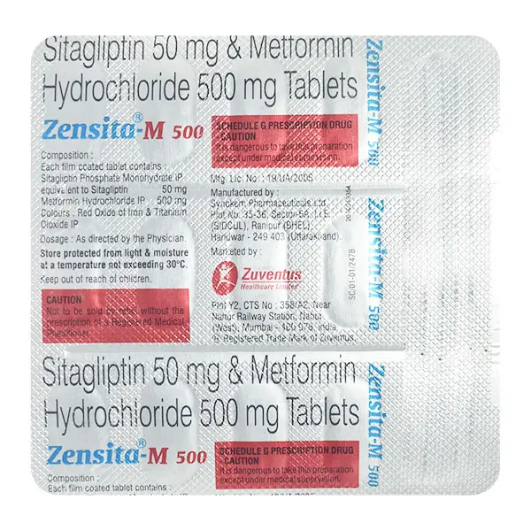 Zensita M 50mg/500mg Tablet